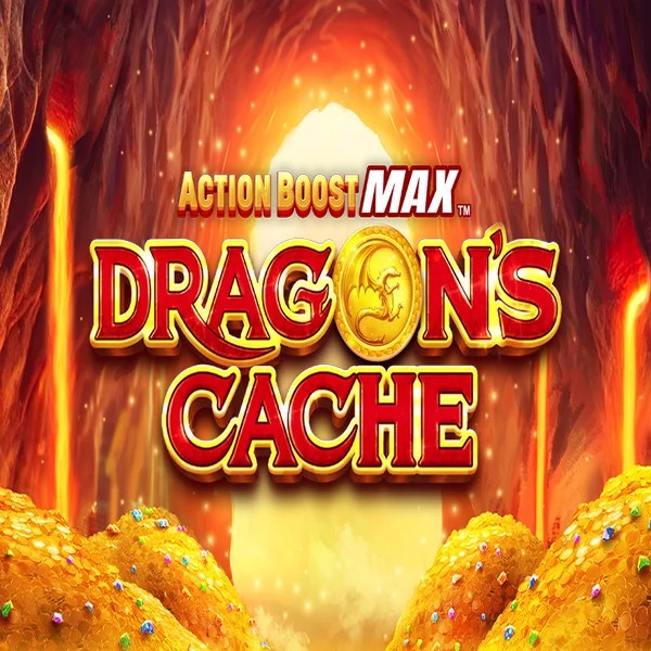 Slots logo of Action Boost Max Dragon's Cache from SpinPlay Games at Sankra Casino