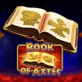 Book of Aztec slot logo by Amatic Industries at Sankra Casino
