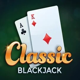 Classic Blackjack slot logo by Red Tiger Gaming at Sankra Casino