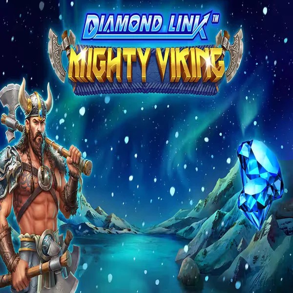 Diamond Link Mighty Viking slot logo by Greentube at Sankra Casino