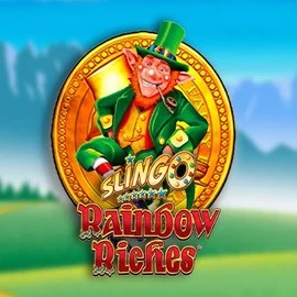 Slingo Rainbow Riches logo by Gaming Realms at Sankra Casino