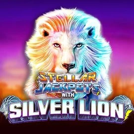 Stellar Jackpots with Silver Lion by Lightning Box Game, showcased at sankran-casino.com – game logo